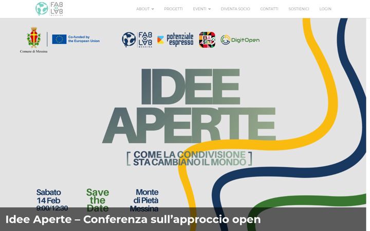 Screenshot of fablabmessina.it