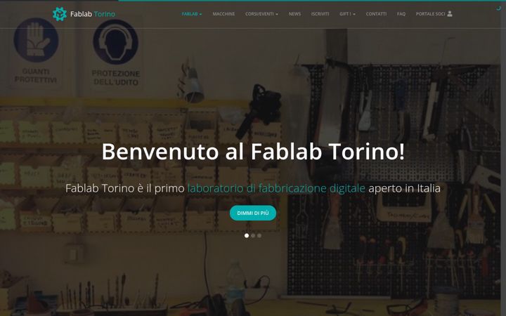 Screenshot of fablabtorino.org