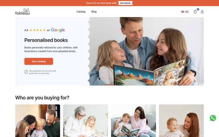 Screenshot of fableau.com
