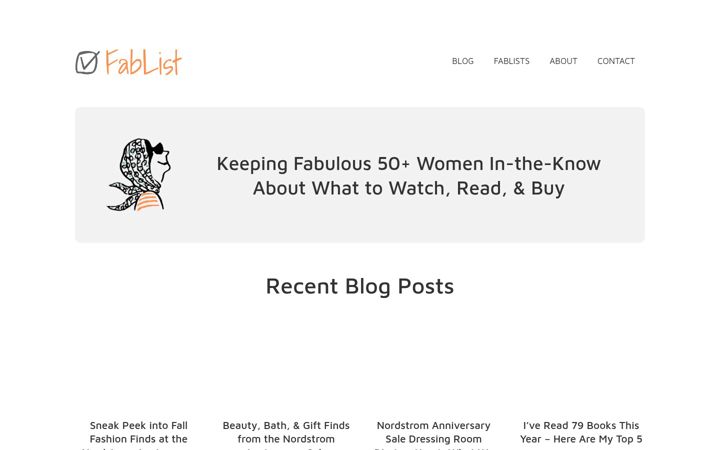 Screenshot of fablist.co