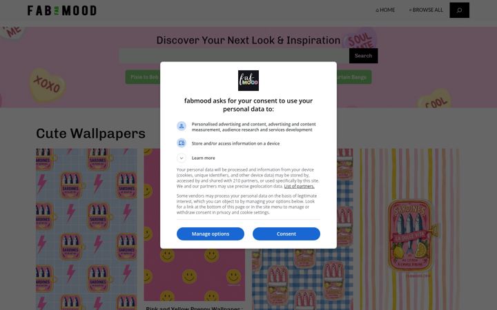 Screenshot of fabmood.com