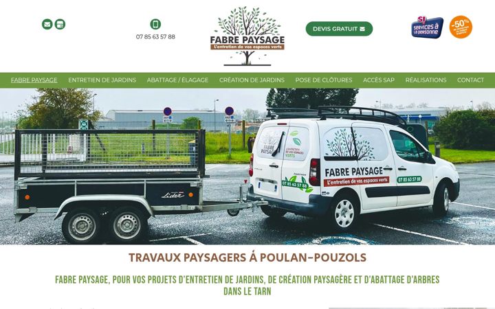 Screenshot of fabre-paysage.fr