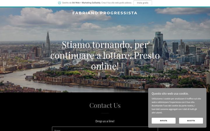 Screenshot of fabrianoprogressista.it