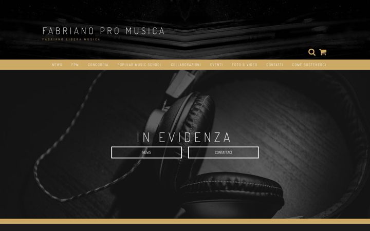 Screenshot ta' fabrianopromusica.it