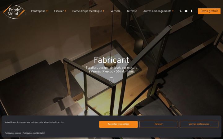 Screenshot of fabric-metal.fr
