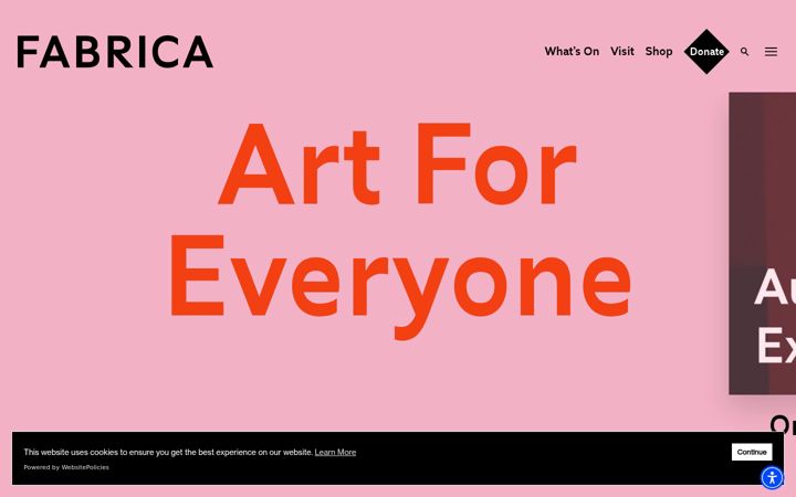 Screenshot stránky fabrica.org.uk