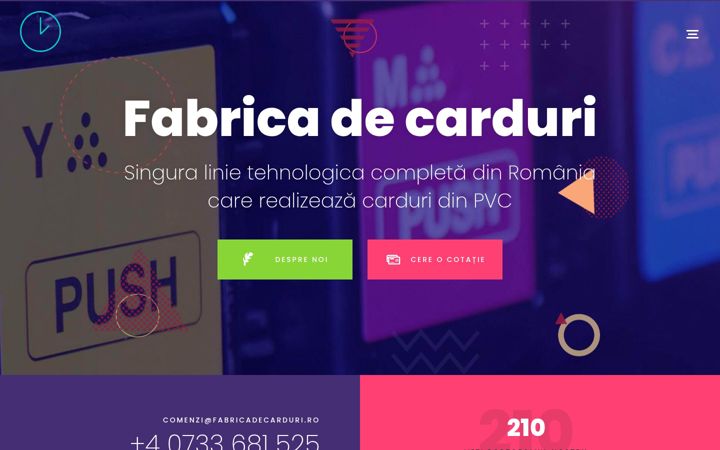 Posnetek zaslona fabricadecarduri.ro