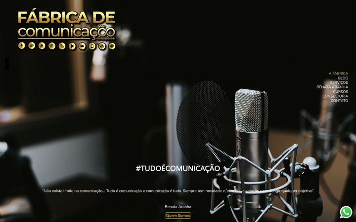 Snímek obrazovky fabricadecomunicacao.com.br