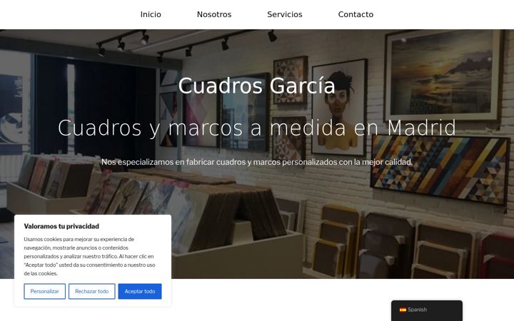 Screenshot of fabricadecuadros-garcia.es