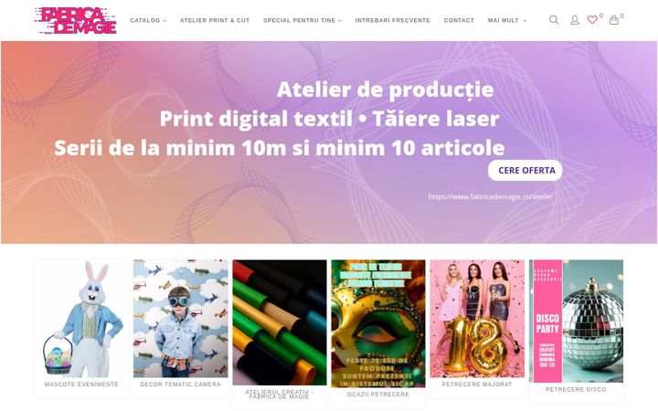 Screenshot of fabricademagie.ro