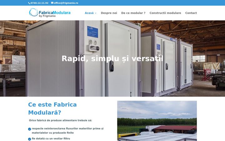 Screenshot of fabricamodulara.ro