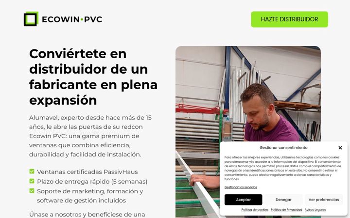 Screenshot of fabricanteventanas.es