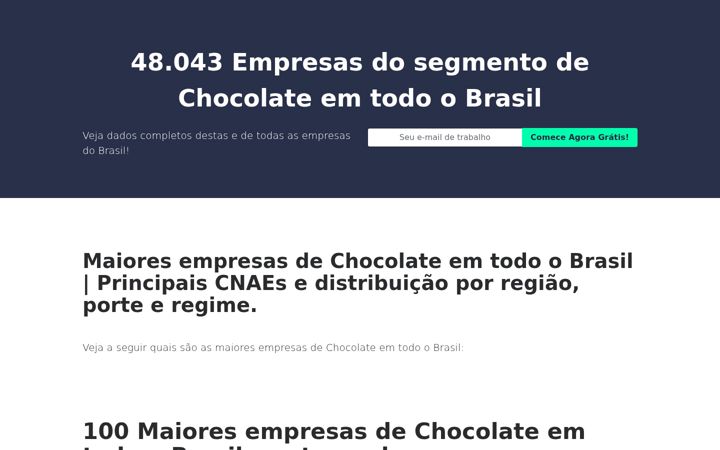 Screenshot of fabricasdechocolate.com.br