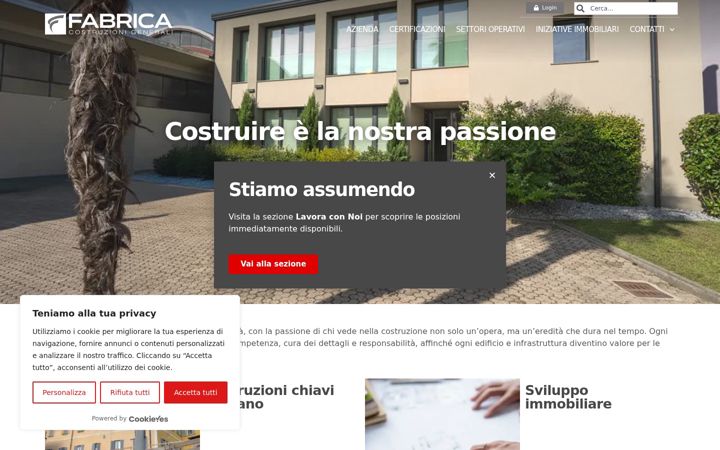Screenshot ta' fabricasrl.net