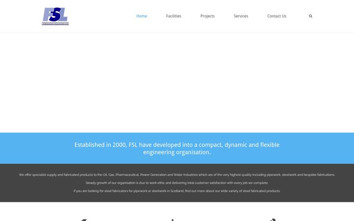 Screenshot of fabricationspecialists.co.uk