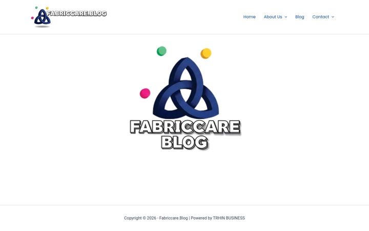 Screenshot of fabriccare.blog