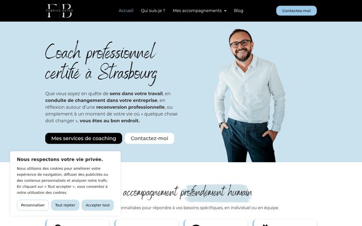 Screenshot of fabricebeyer.com