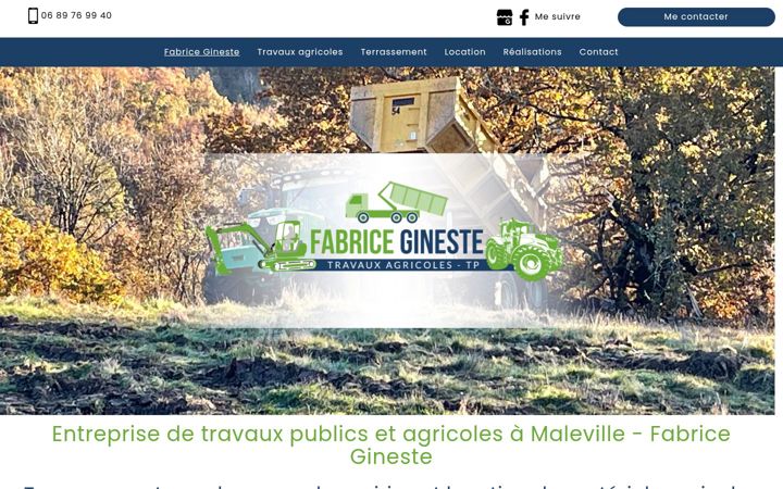 Screenshot of fabricegineste.fr