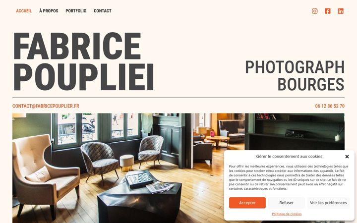 Screenshot of fabricepouplier.fr