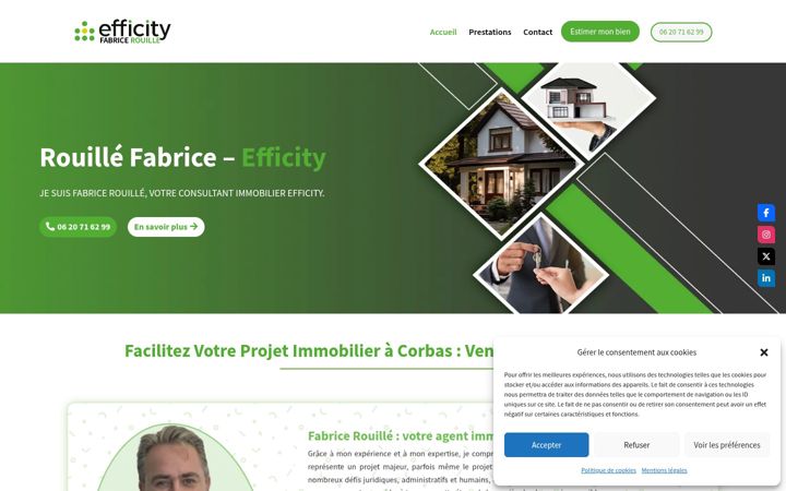 Screenshot of fabricerouilleefficity.fr
