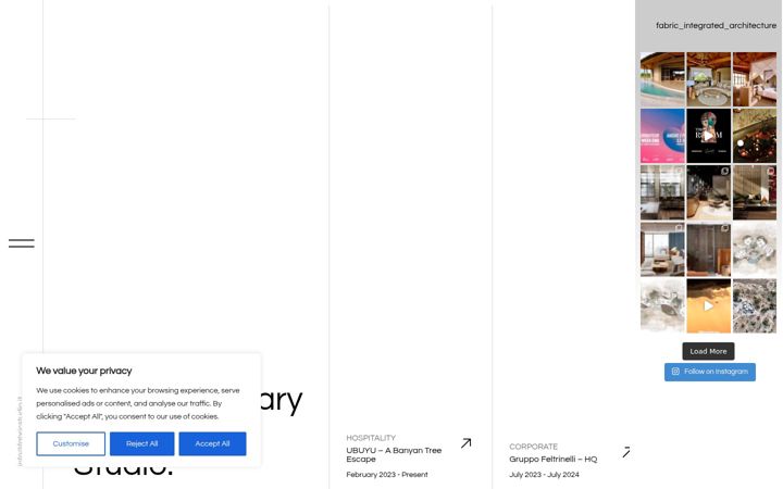 Screenshot ta' fabricstudio.it