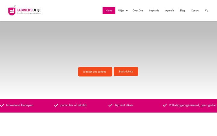 Screenshot of fabrieksuitje.nl
