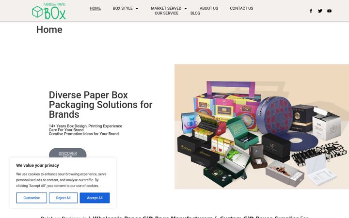 Screenshot of fabrigiftbox.com