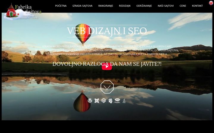 Screenshot of fabrikasajtova.co.rs