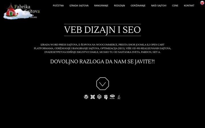 Screenshot of fabrikasajtova.com