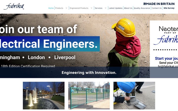 Screenshot of fabrikat.co.uk