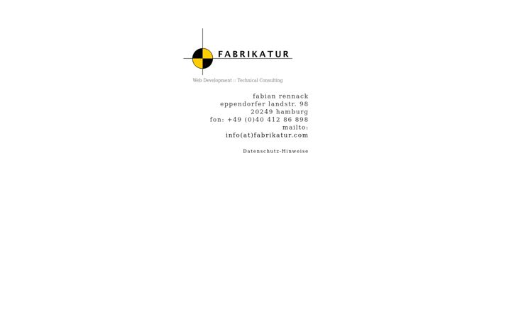 Screenshot of fabrikatur.de