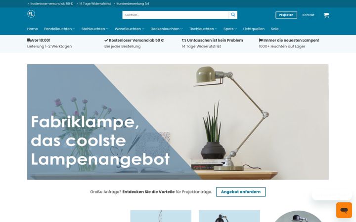 Screenshot of fabriklampe-online.de