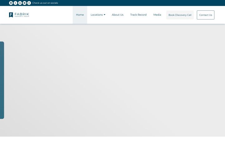 Screenshot of fabrikpropertygroup.com