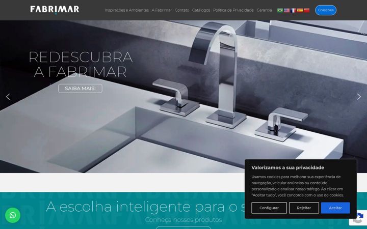 Screenshot of fabrimar.com.br