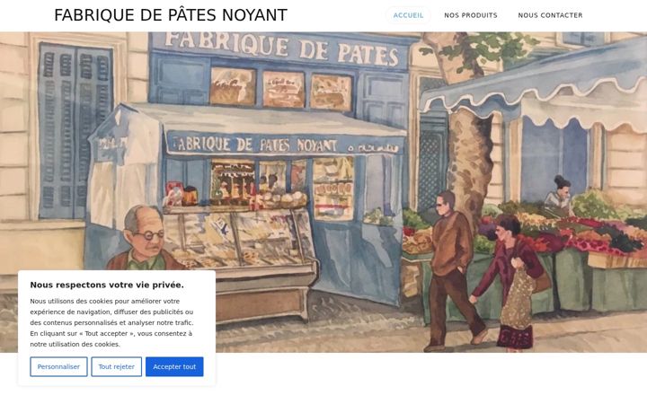 Screenshot of fabriquedepates.fr
