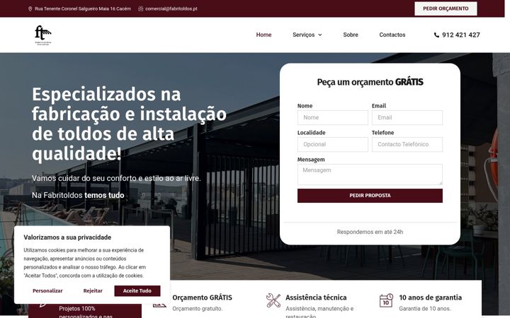 Screenshot of fabritoldos.pt