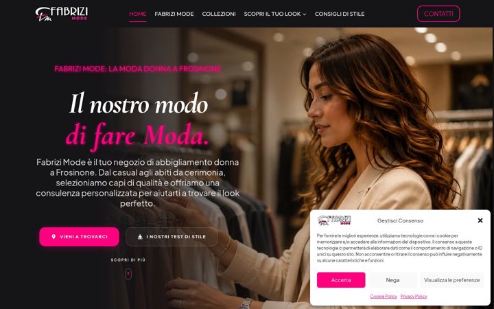 Screenshot of fabrizimode.it