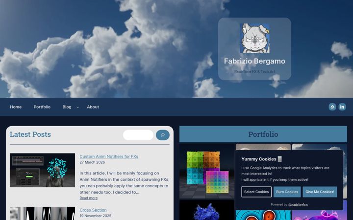 Screenshot of fabriziobergamo.com
