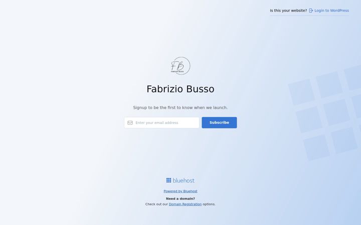 Screenshot of fabriziobusso.com