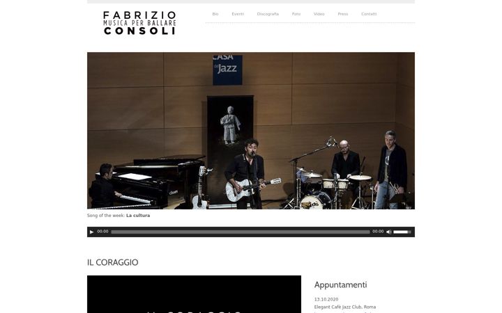 Screenshot of fabrizioconsoli.eu