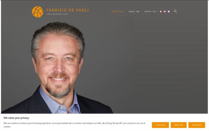 Screenshot of fabriziodepaoli.com