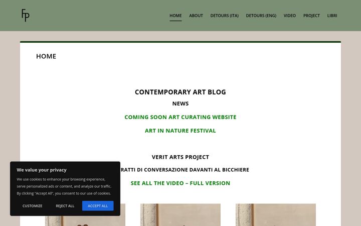 Screenshot of fabriziopizzuto.com