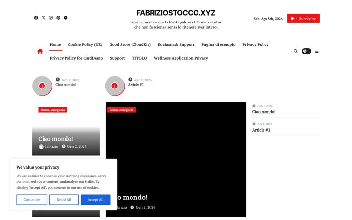 Screenshot of fabriziostocco.xyz