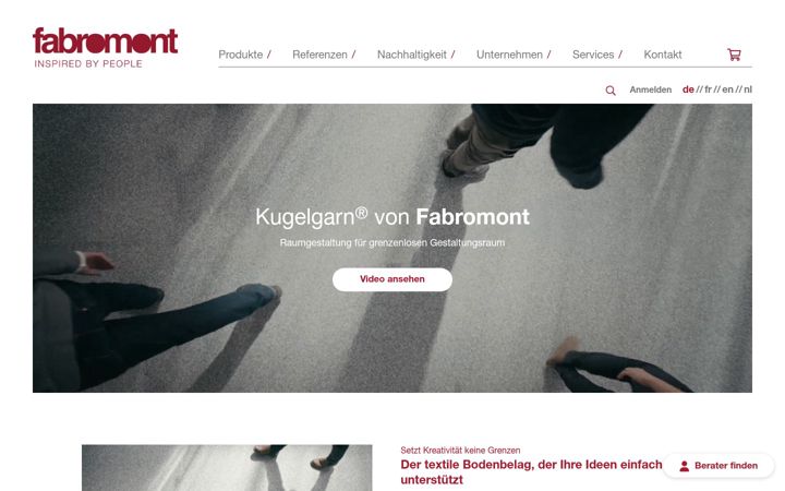 Screenshot ta' fabromont.ch