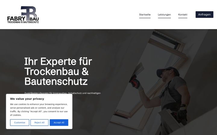 Screenshot of fabrybau.de