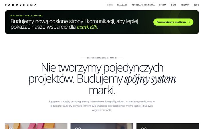 Screenshot of fabryczna.eu