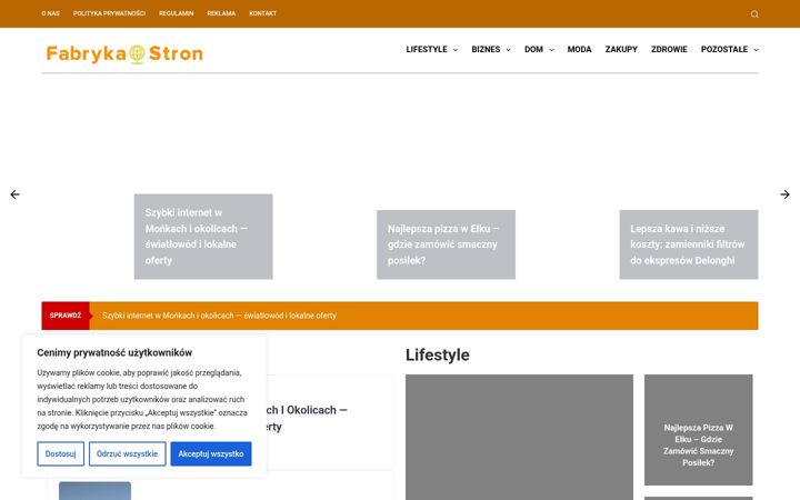 Screenshot of fabryka-stron.com.pl