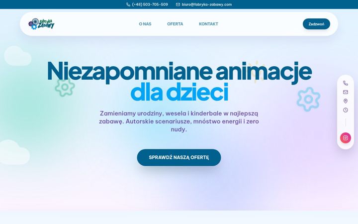 Screenshot of fabryka-zabawy.com