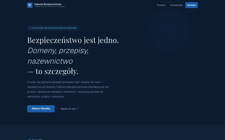 Screenshot of fabrykabezpieczenstwa.pl
