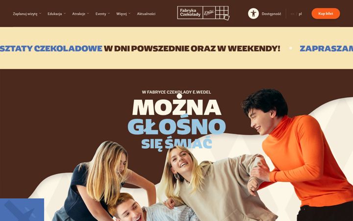 Screenshot of fabrykaczekolady.pl